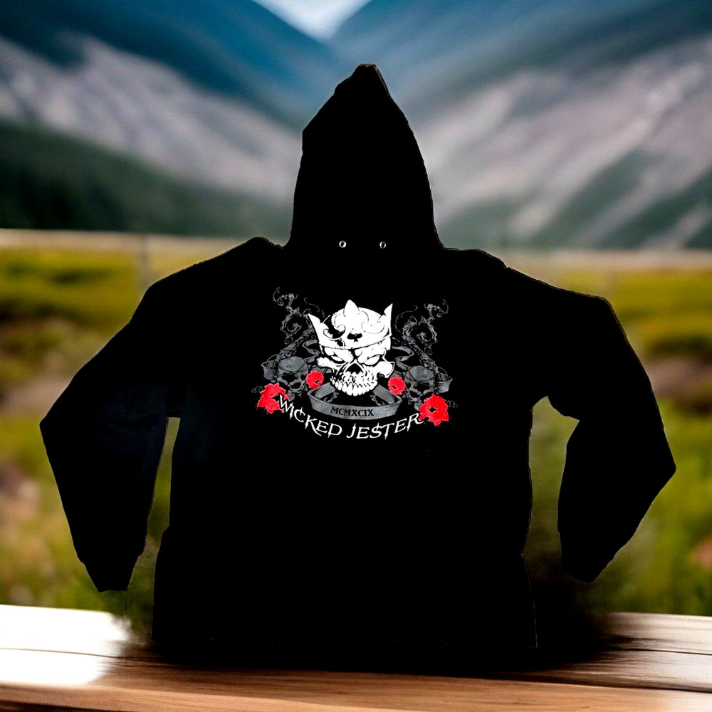 ULTRA RARE! Vintage 90's Y2k *Wicked Jester* Graphic Hoodie Men's Size Large L